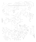 Page B Diagram and Parts List for WE12538F  Weed Eater Lawn Tractor